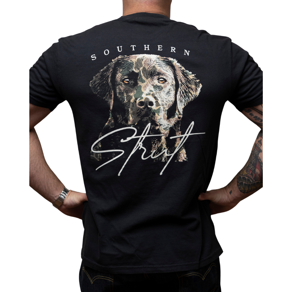 Lab Portrait Black Short-Sleeve T-Shirt: Black