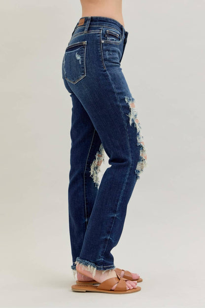 Wreckless Babe Straight Judy Blue Jeans